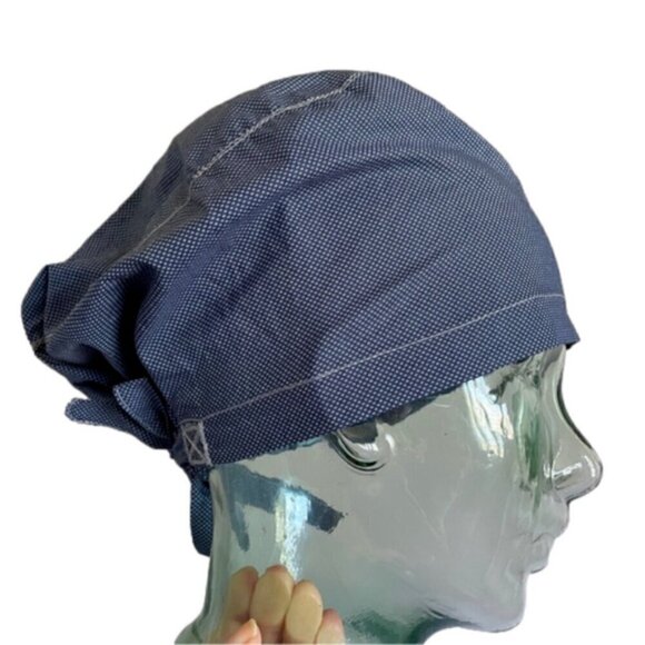 Handmade Boho Minimalist Dot Patterned Hair Bonnet - One Size - Picture 1 of 6